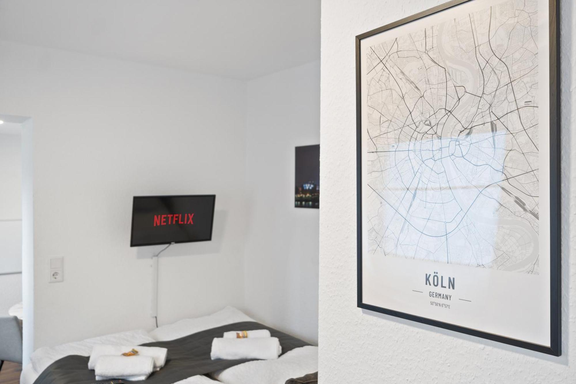 Modernes Apartement Am Rhein In Ruhiger Lage Köln Eksteriør bilde